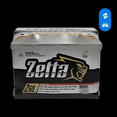 Bateria Zetta 60Ah Z60D